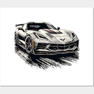 Chevy Corvette Posters and Art